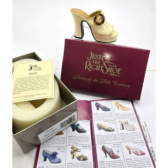 Just The Right Shoe "Struttin" Miniature Figurine 1975 By Raine PR606 - Picture 4 of 11